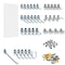 Triton Products 36 pc DuraHook Assortment W/ 24" W x 48" H x 1/4" D White Polypropylene Pegboard DB-36WH-KIT - alternate 1